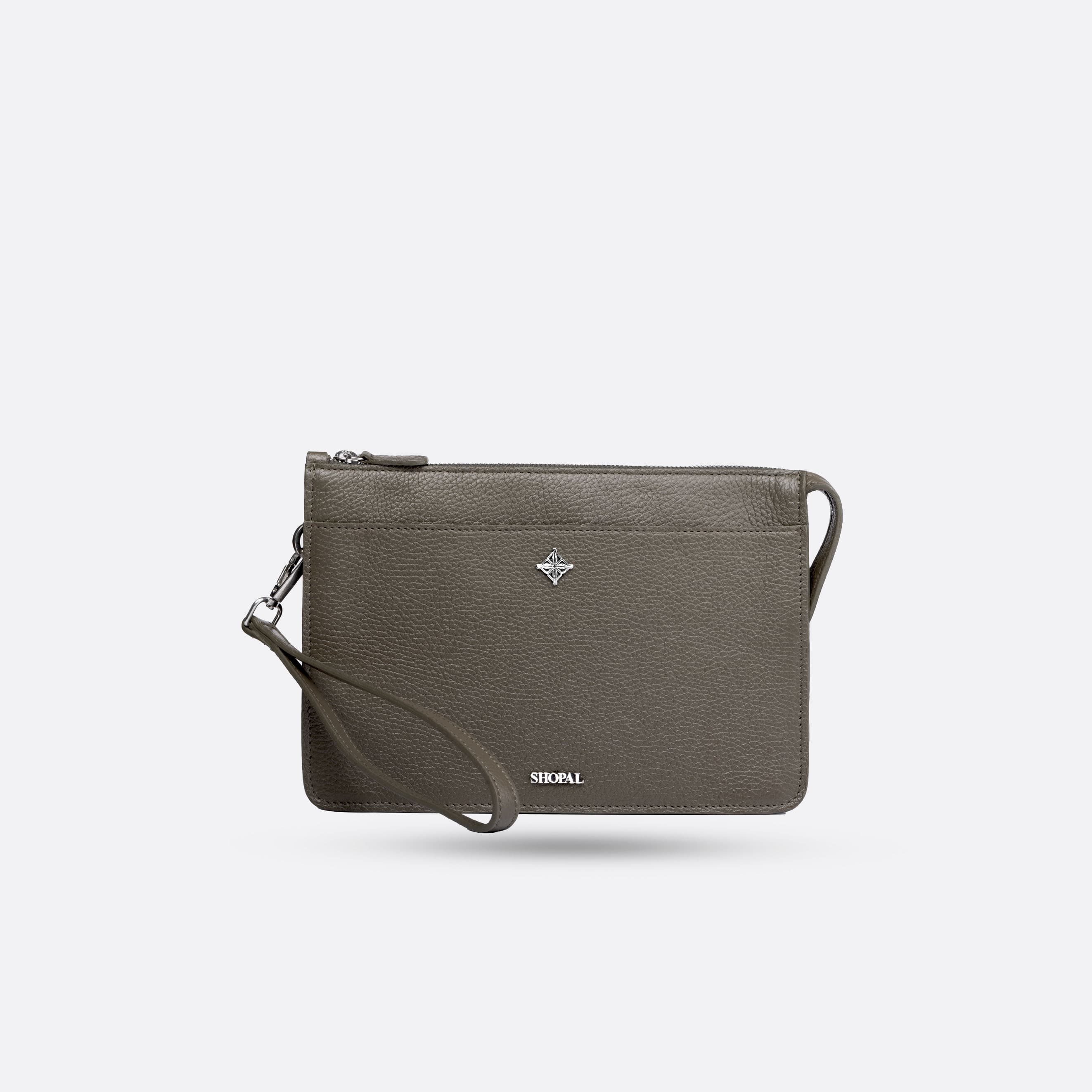 Sac compact en cuir 