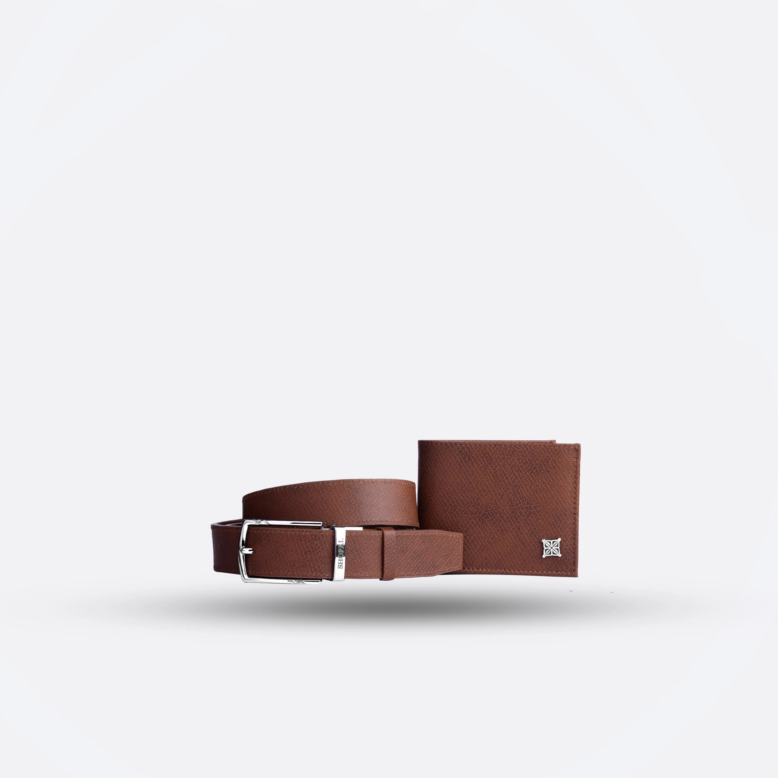 Coffret portefeuille - ceinture en cuir 