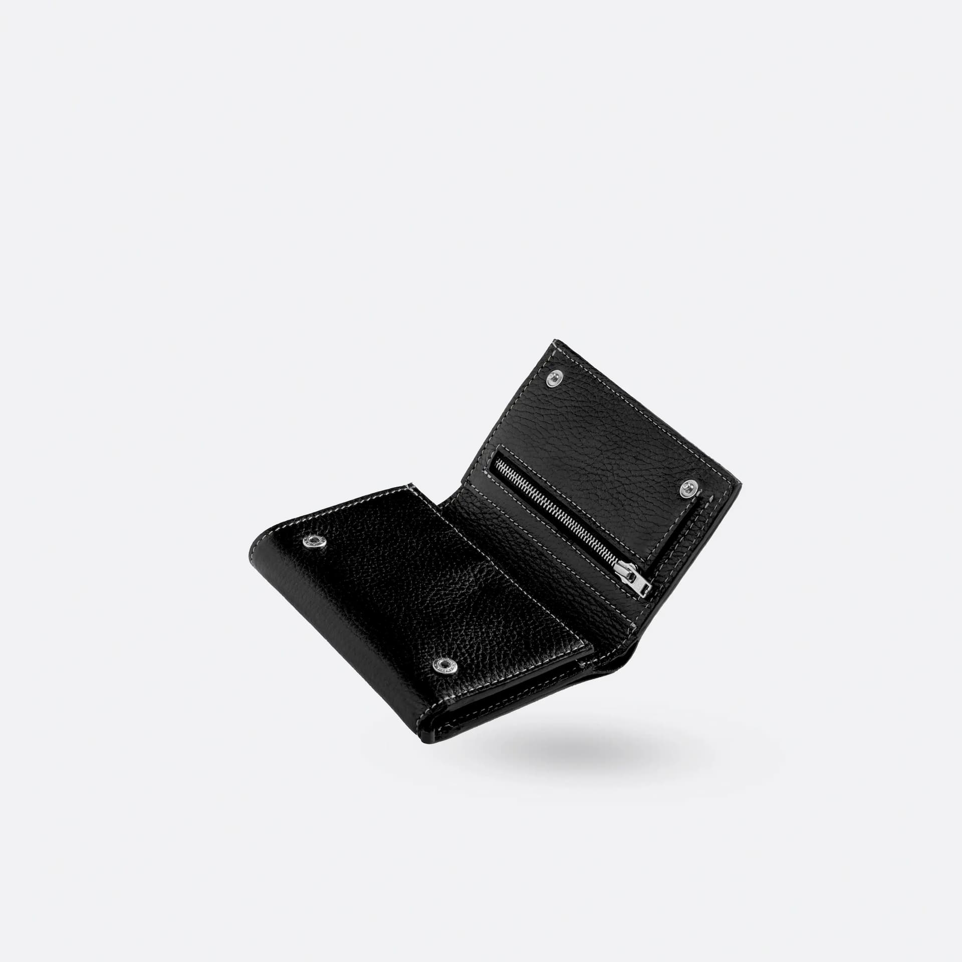 Portefeuille compact en cuir  - Image 2